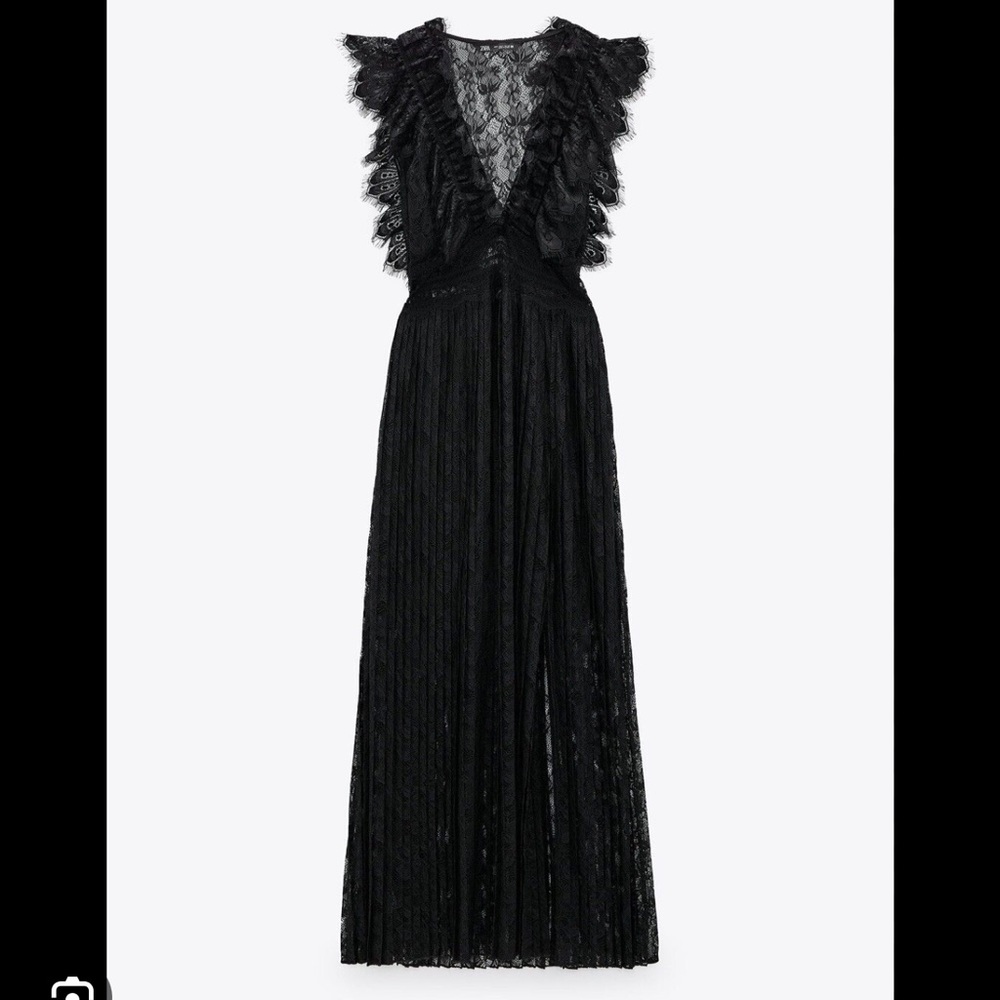 Zara Women Long Lace dress